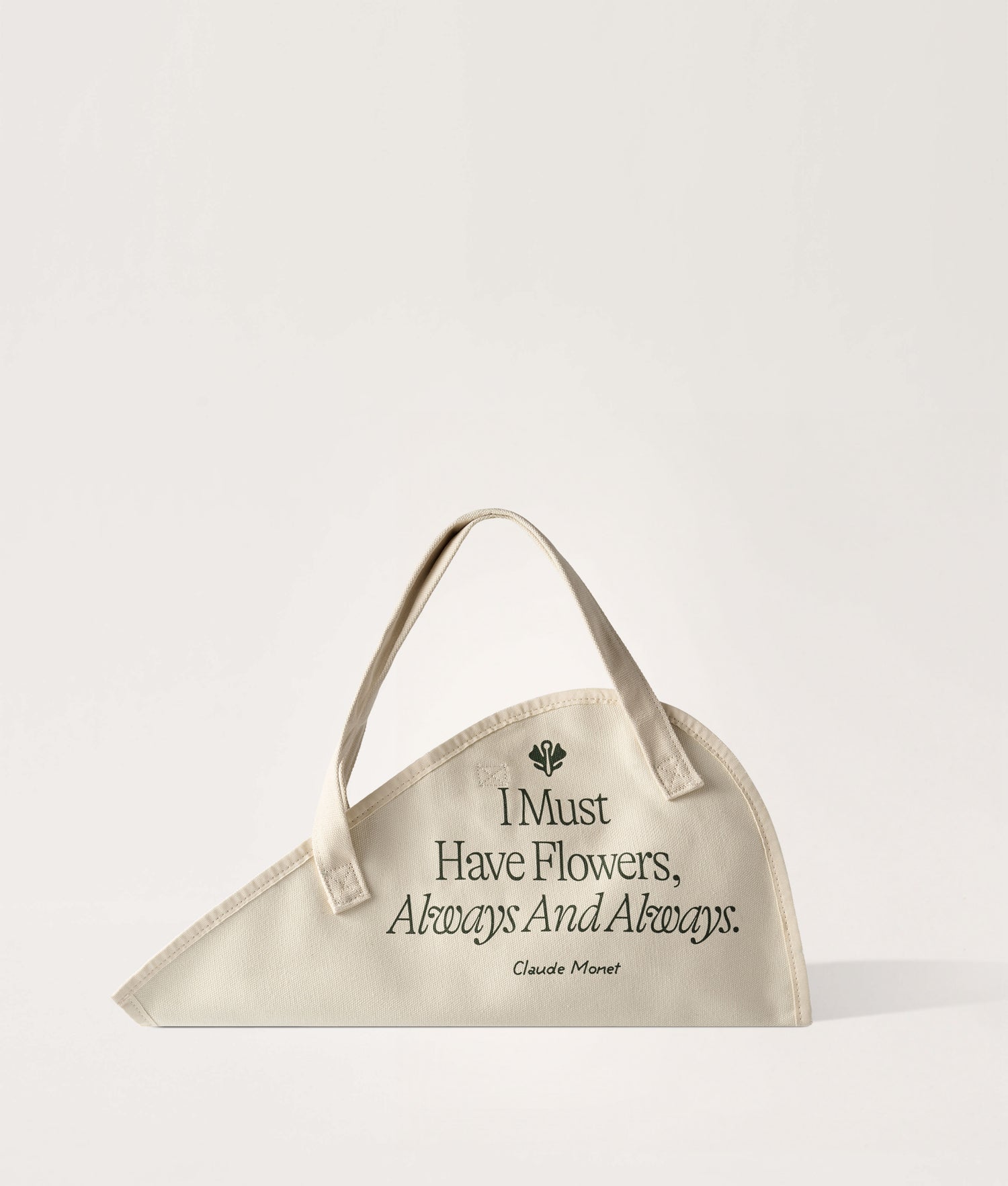 Flower Tote, Monet Quote
