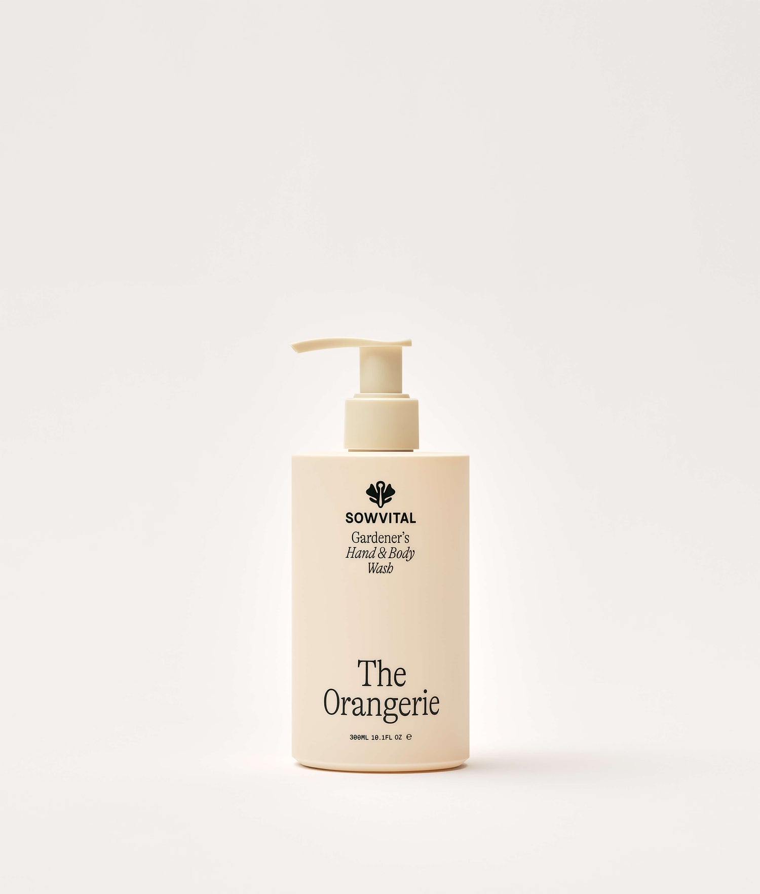 Sowvital 'The Orangerie' hand and body wash bottle on a white background