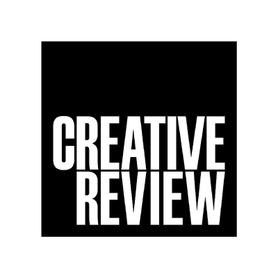 creative review logo in black.