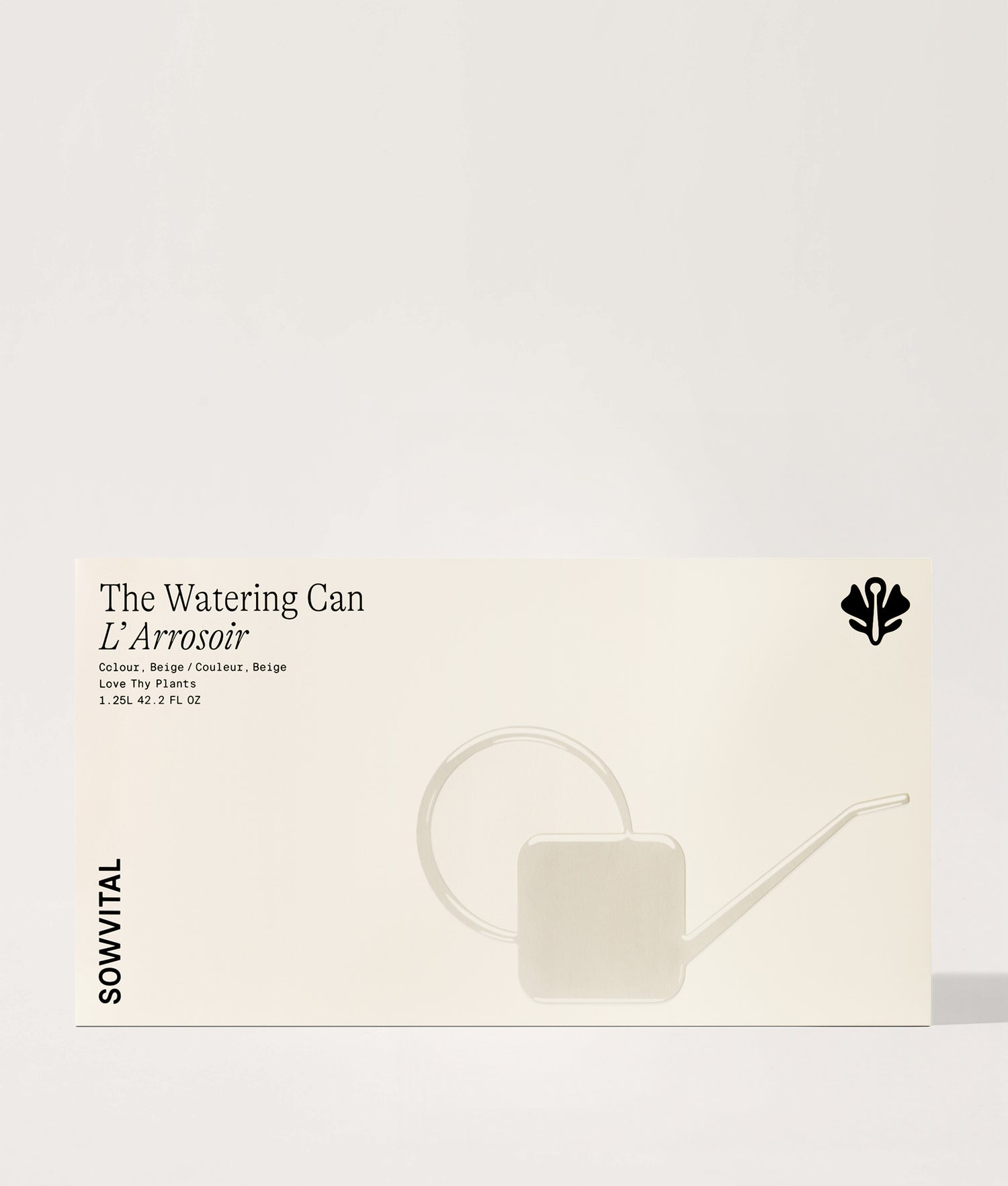 Watering Can Beige 1.25L.