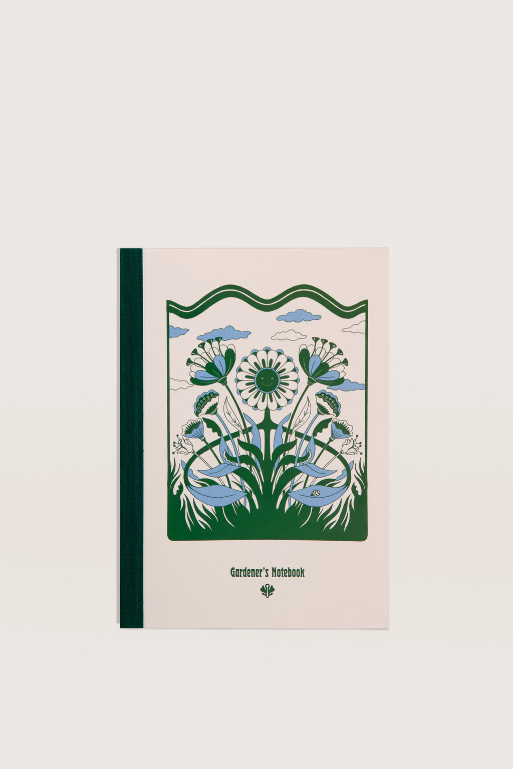 Sowvital A5 size notebook with flowers blooming theme.