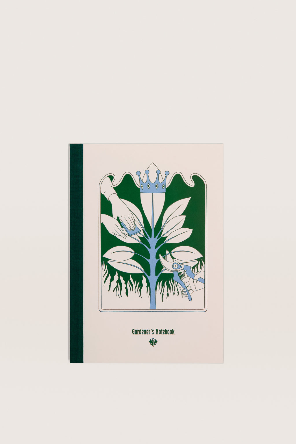 Sowvital A5 size notebook with a royal plant caring theme.
