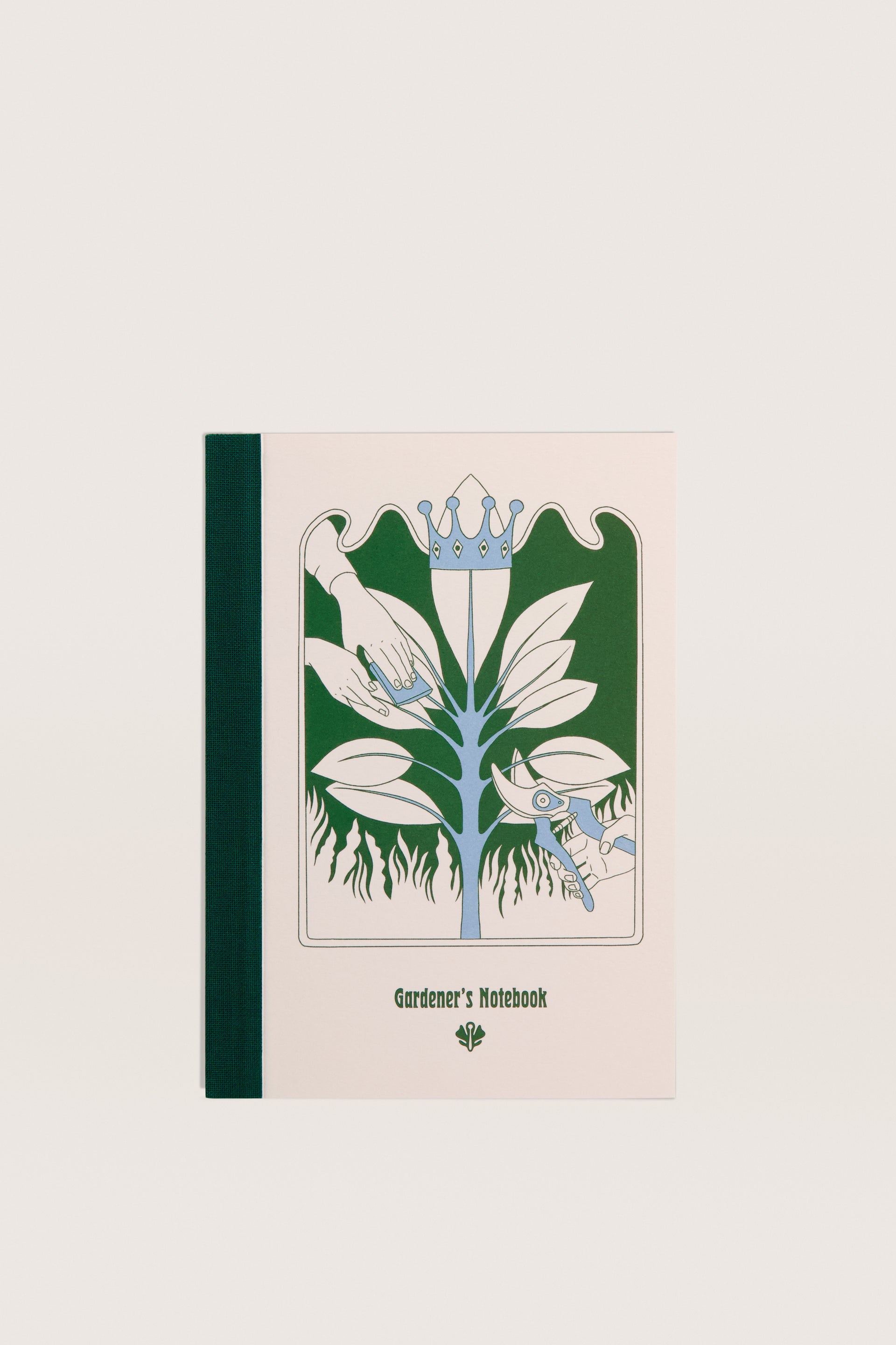 Sowvital A6 size notebook with a royal plant caring theme.