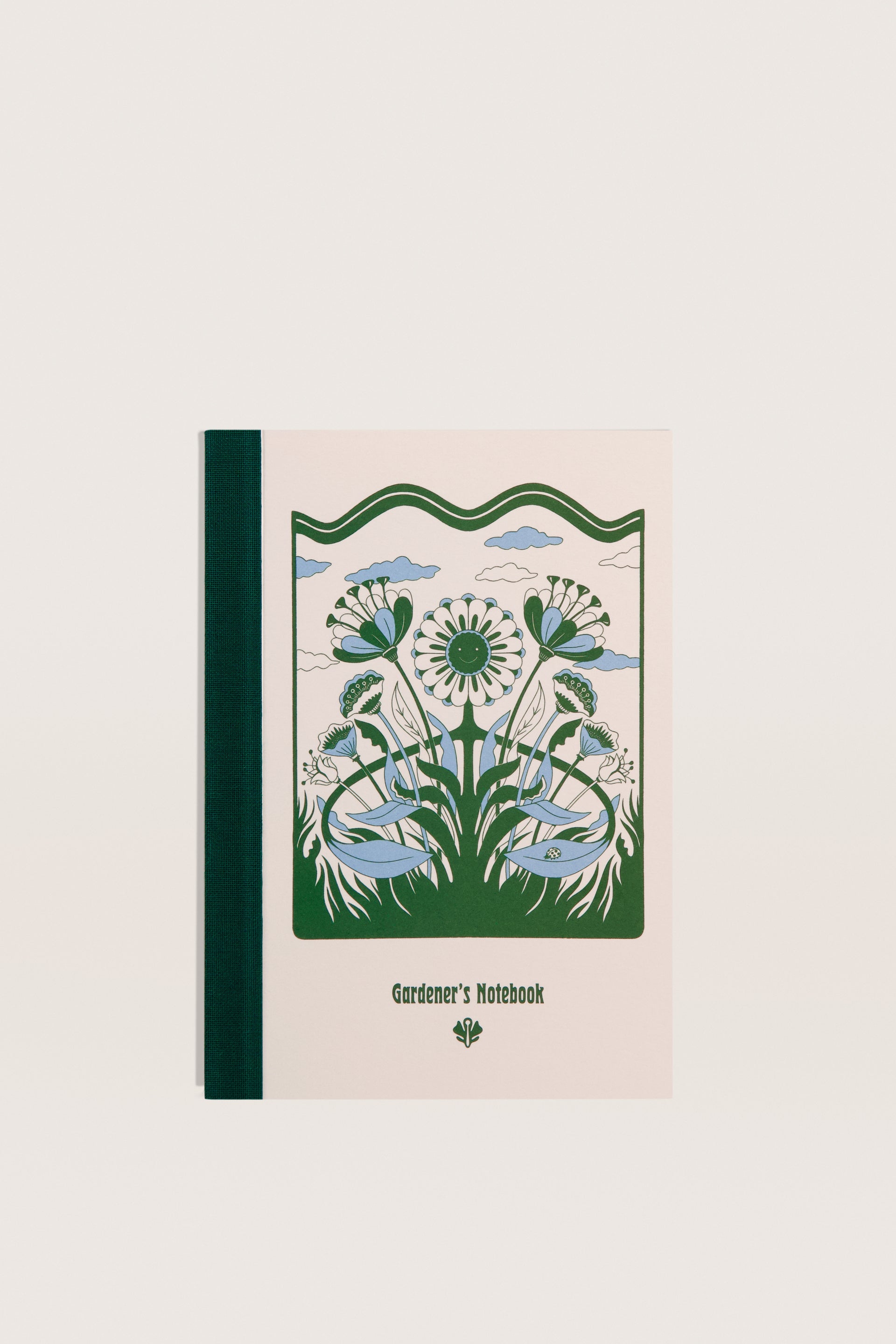 Sowvital A6 size notebook with flowers blooming theme.