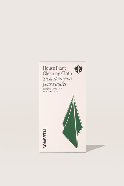 Sowvital house plant cleaning cloth package.